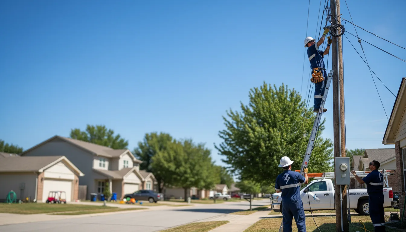 Residential electrician providing installation services in Blackwell, OK